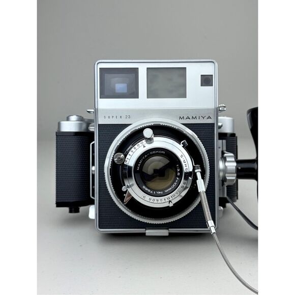 1960s Professional Mamiya Super 23 Press Edition & 100mm f/3.5 Lens Mint w Case - Picture 3 of 16